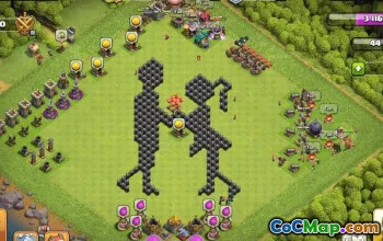 town hall 8, funny/progress base layout #41065