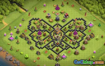 Top Town Hall 8 Clash of Clans Base Layouts #36659