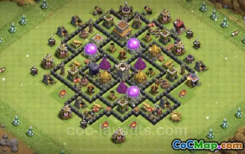 TH8 Max Farming Base - Anti 3 Stars Layouts & Links - COC #24519