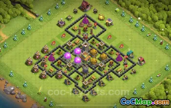 TH8 Max Farming Base Layout - Anti Everything | COC 2024 #18889