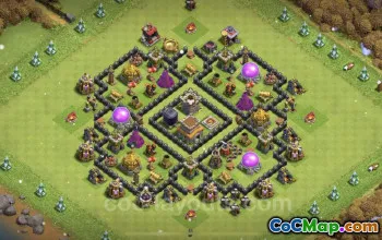 TH8 Trophy Base: Anti 2 Stars & Everything | Clash of Clans #24467