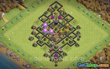 TH8 Trophy Base: Anti-Everything Hybrid Design - COC #24368