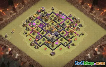 Top Town Hall 8 Base Layouts for Clash of Clans #35270