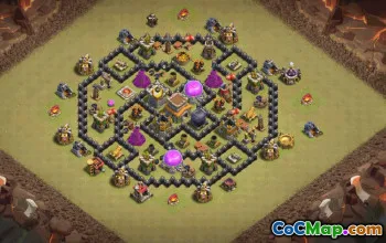 Top Town Hall 8 Base Layouts for Clash of Clans #36035