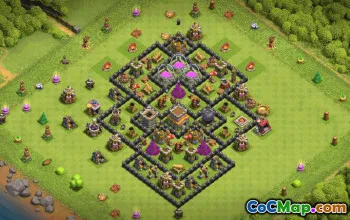 Top Town Hall 8 Base Layouts with Copy Links #36477