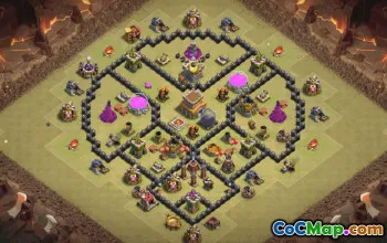 Best Town Hall 8 Base Layouts for Clash of Clans #35748