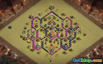 Top Town Hall 8 Base Layouts for Clash of Clans #36413