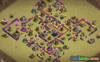 Top Town Hall 8 Base Layouts with Links #34562
