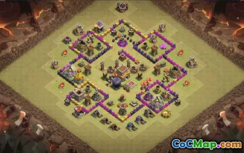 Best TH8 Clash of Clans Base Layouts with Link #34611