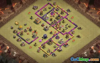 Town Hall 8 Base Layouts for Clash of Clans #34613