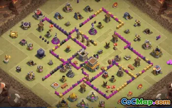 Top Town Hall 8 Base Layouts for Clash of Clans #34641