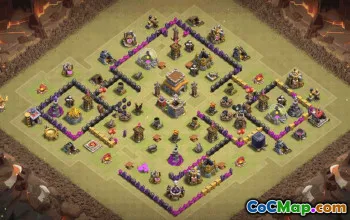 Top Town Hall 8 Base Layouts for Clash of Clans #34896
