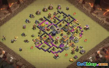 Top Town Hall 8 Base Layouts with Copy Link #34923