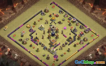 Top Town Hall 8 Base Layouts for Clash of Clans #35000
