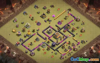 Top Town Hall 8 Clash of Clans Base Layouts #35073