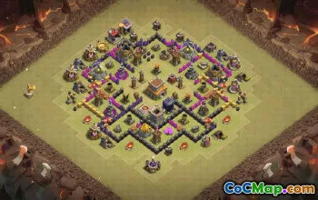 Top Town Hall 8 Base Layouts & Maps #35080