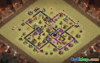 Top Town Hall 8 Base Layouts with Copy Link #35081