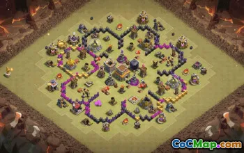 Top Town Hall 8 Base Layouts with Copy Link #35082