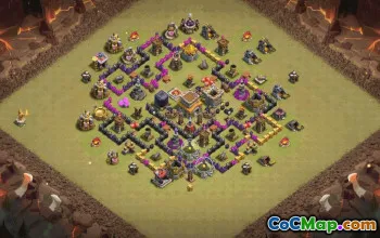 Clash of Clans TH8 Base Layout Copy & Link #35128