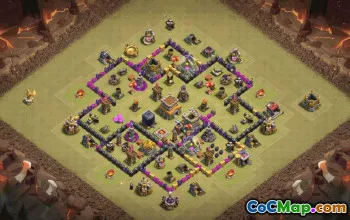 Top Town Hall 8 Base Layouts for Clash of Clans #35144
