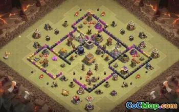 Top Town Hall 8 Base Layouts for CoC #35145