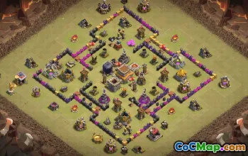 Copy Town Hall 8 Base Layouts with Link #35188