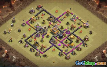 Best Town Hall 8 Base Layouts with Copy Link #35190