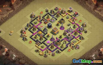 Top Town Hall 8 Base Layouts for Clash of Clans #35193