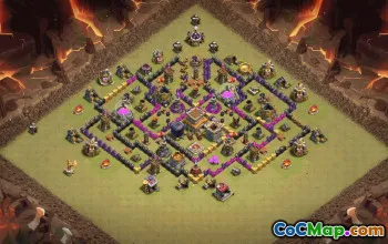 Top TH8 Clash of Clans Base Layouts & Maps #35267