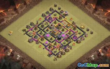 Top Town Hall 8 Base Layouts with Copy Link #35269