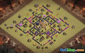 Top Town Hall 8 Base Layouts with Copy Link #35272