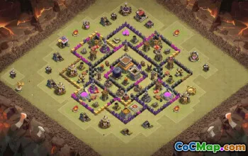 Top Town Hall 8 Base Layouts with Copy Link #35274