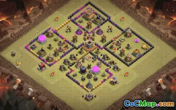 Top Town Hall 8 Clash of Clans Base Layouts #35316
