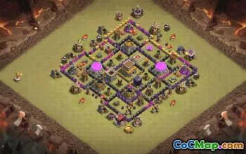 Best Town Hall 8 Base Layouts for Clans #35317