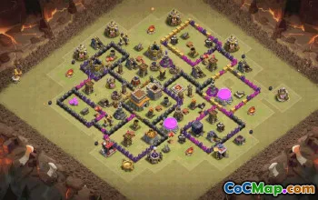 Top Town Hall 8 Base Layouts with Links #35318