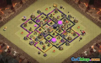 Top Town Hall 8 Base Layouts & Maps #35321