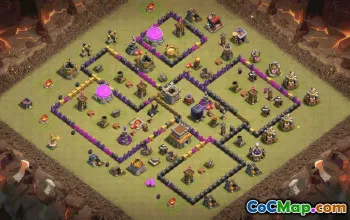 Optimal Town Hall 8 Base Layouts & Maps #35324