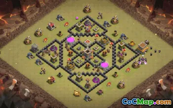 Top Town Hall 8 Base Layouts & Maps #35526