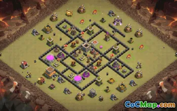 Top TH8 Clash of Clans Base Layouts & Maps #35529