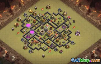 Top Town Hall 8 Base Layouts for Clash of Clans #35532