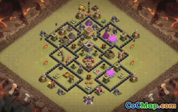 Top Town Hall 8 Base Layouts with Copy Links #35585