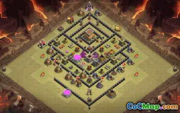 Top Town Hall 8 Base Layouts with Copy Link #35587