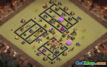 Top TH8 Clash of Clans Base Layouts #35588