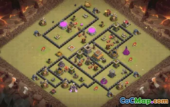 Top Town Hall 8 Base Layouts for Clash of Clans #35589