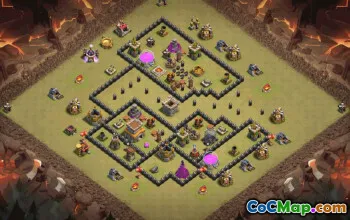 Top Town Hall 8 Base Layouts for Clash of Clans #35590