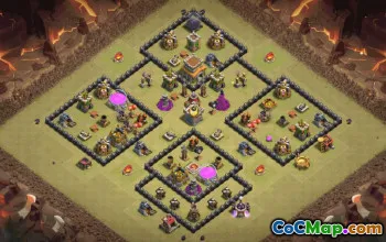 Best Town Hall 8 Base Layouts with Copy Link #35654