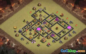 Copy Town Hall 8 Base Layouts for Clash of Clans #35656