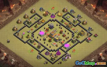 Top Town Hall 8 Base Layouts with Copy Links #35662