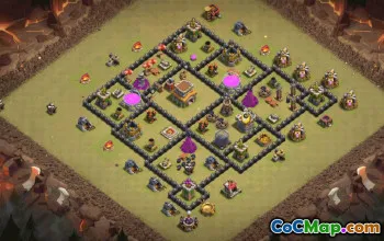 Best Town Hall 8 Base Layouts with Copy Link #35749