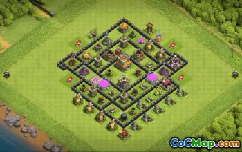 Top Town Hall 8 Base Layouts with Copy Links #35764